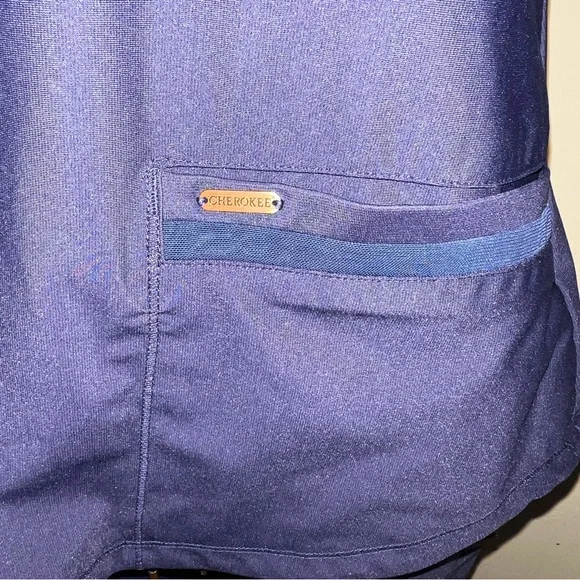 Form by Cherokee Women’s Navy Blue Scrub Set – Top & Bottom - Picture 5 of 13